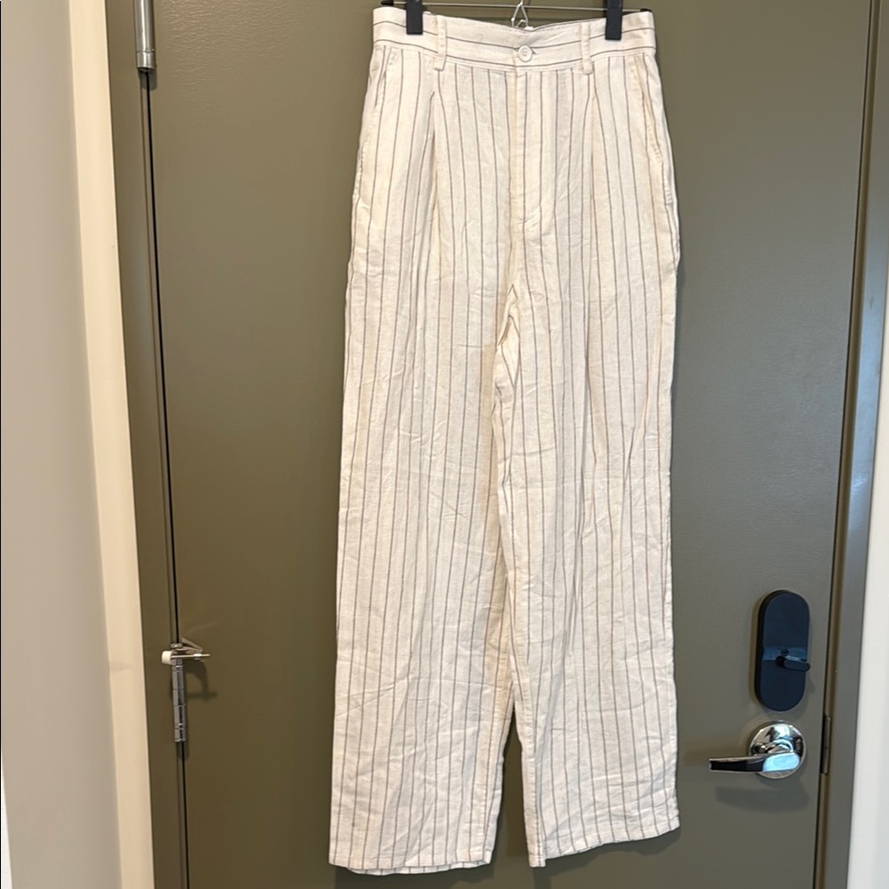 Urban Outfitters Cream Wide Leg Pants